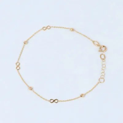 Lightweight yellow gold bracelet