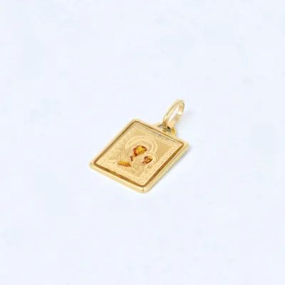 Rectangular pendant with Madonna and Child