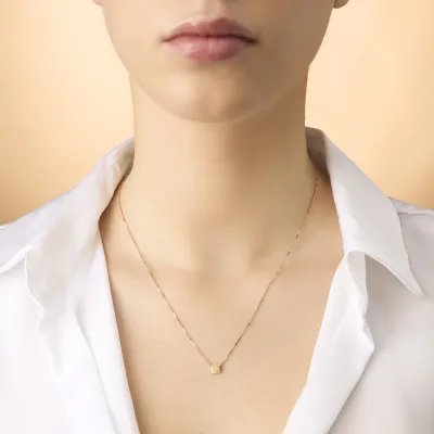 Yellow gold lightweight neklace