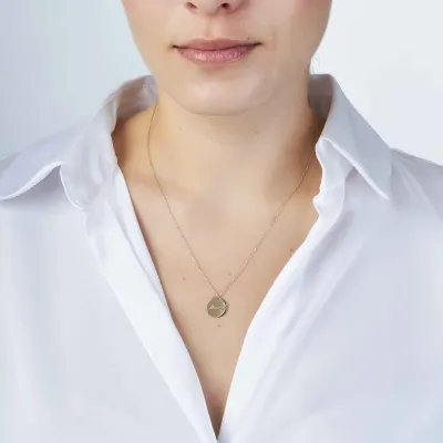 "Mama" Yellow Gold Necklace