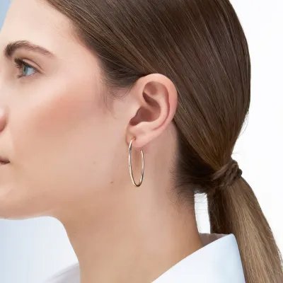 Yellow Gold Tube Earrings