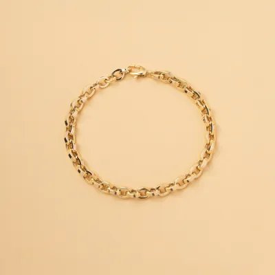 Yellow gold hollow bracelet