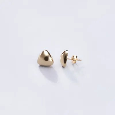 Yellow gold earrings