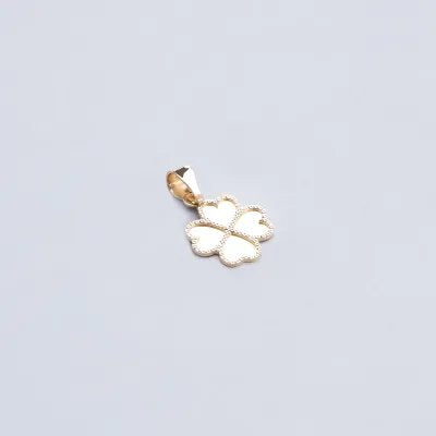 "Quadrifoglio" pendant in yellow gold