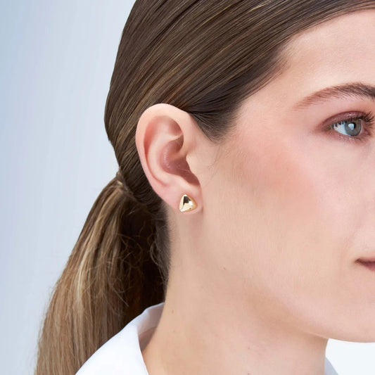 Yellow gold earrings