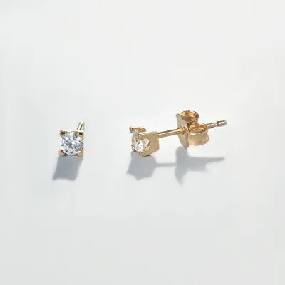 "Punto luce" earrings in white gold with zirconia