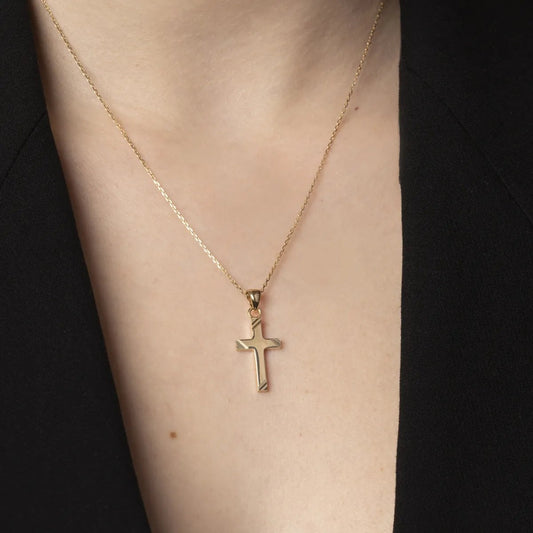 Yellow gold cross