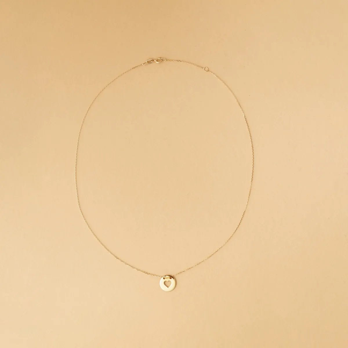 Yellow gold lightweight necklace "Love"