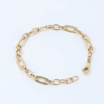 Hollow yellow gold bracelet