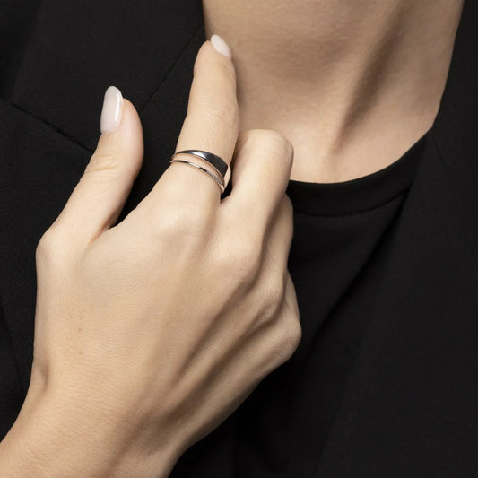 White gold ring