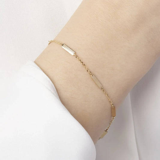 Yellow gold bracelet