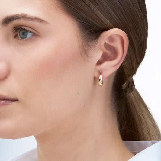 Yellow gold earrings
