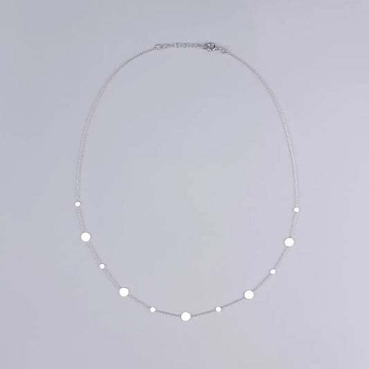 Light white gold necklace