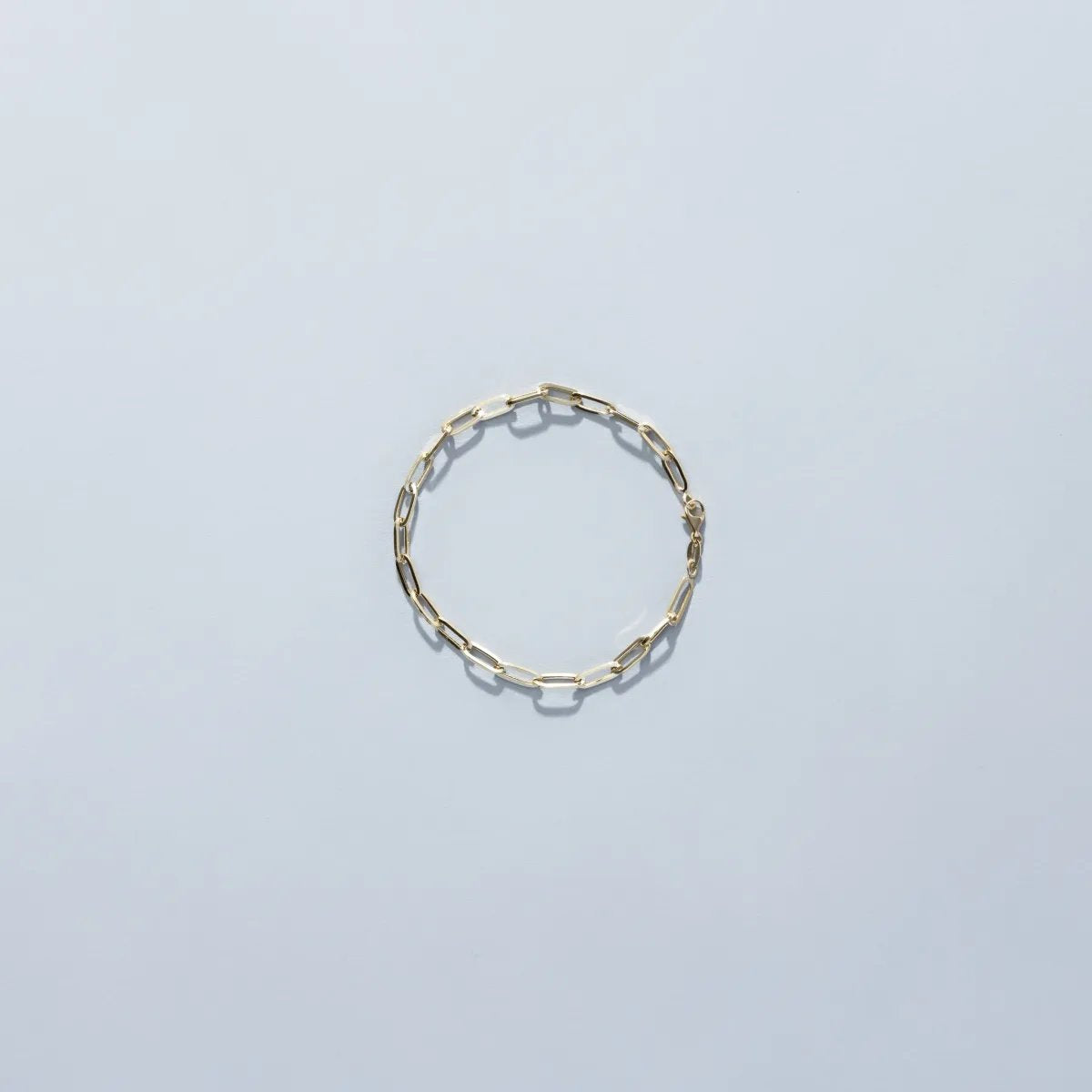 Hollow yellow gold bracelet