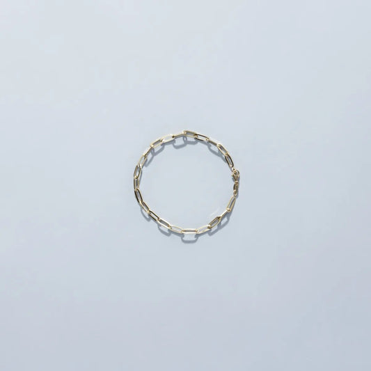 Hollow yellow gold bracelet