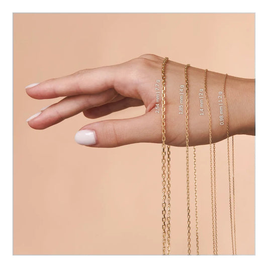 Anchor - Diamond-cut Gold Chain