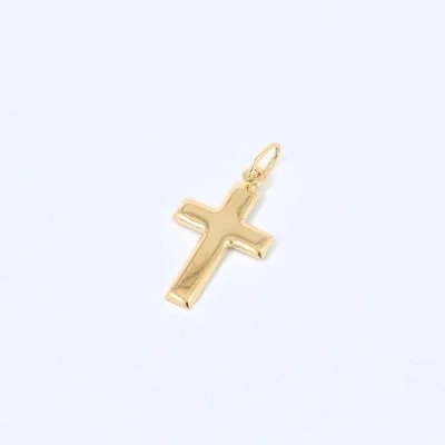 Simple yellow gold light cross