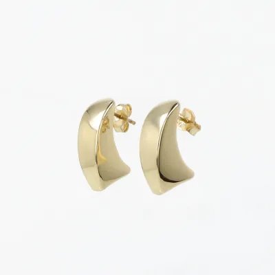 Yellow gold earrings