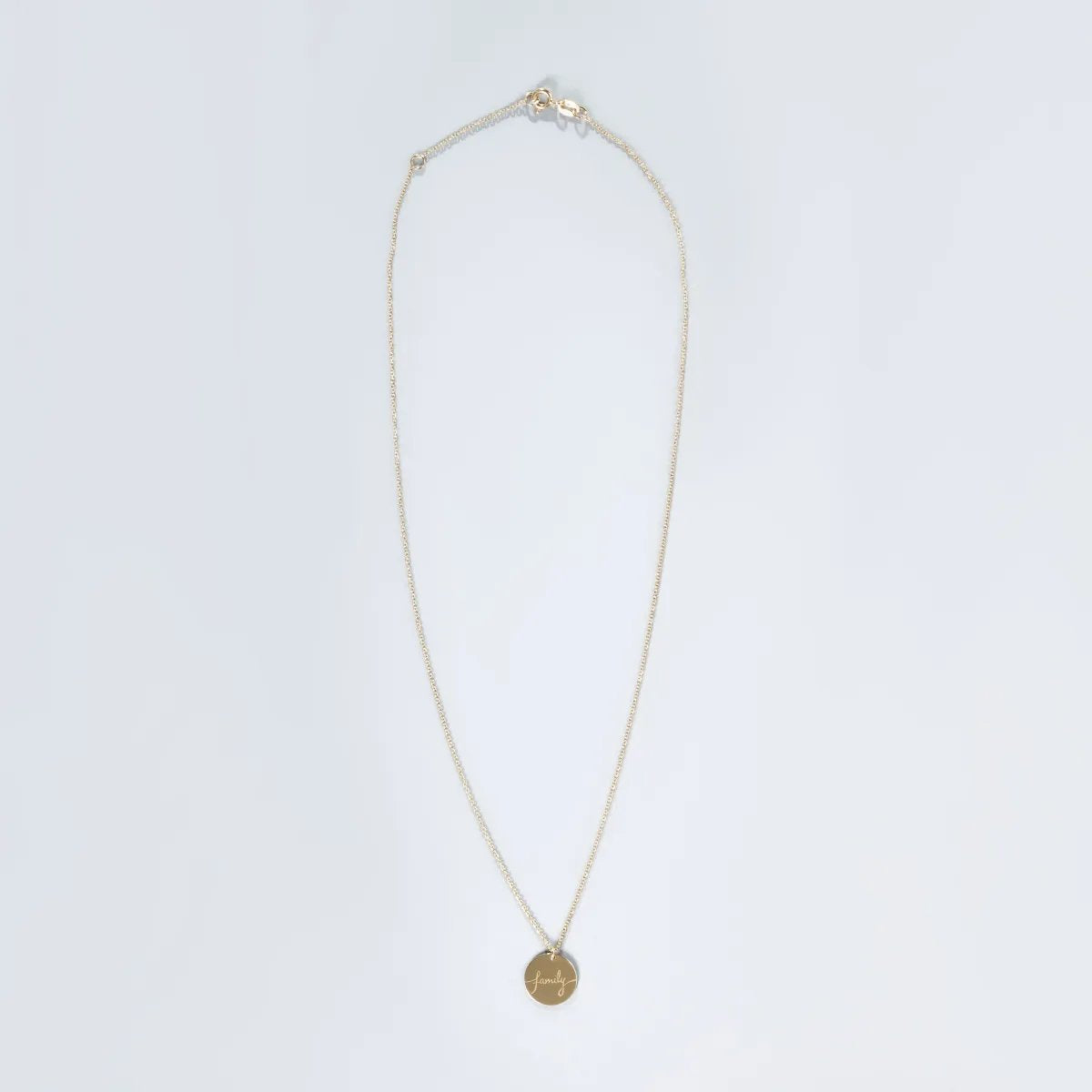 "Family" Yellow Gold Necklace
