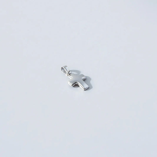 White gold cross pendant