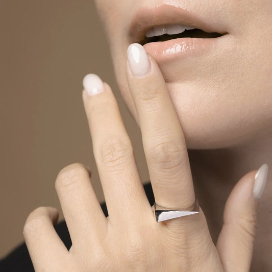White gold ring