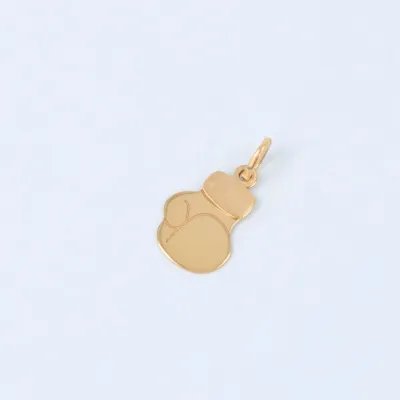 Yellow gold pendant in the shape of a boxing glove