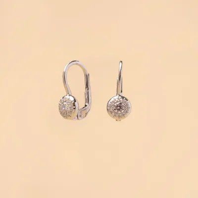 White gold monachella earrings with cubic zirconia