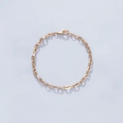 Yellow gold hollow bracelet