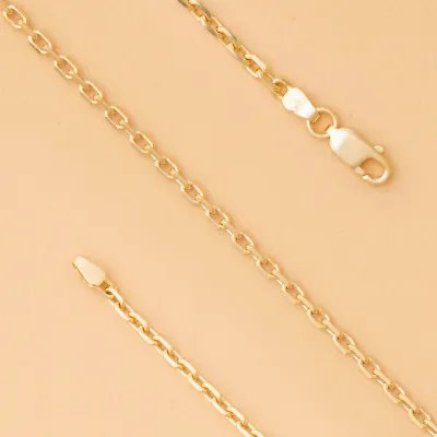 Anchor - Diamond-cut Gold Chain