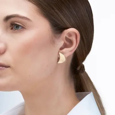 Yellow gold earrings