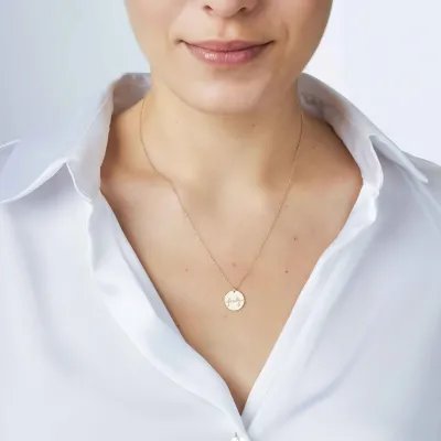 "Family" Yellow Gold Necklace