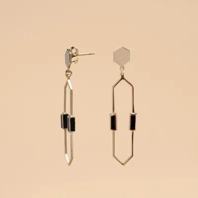 "Mellifera" earrings with enamel (4 color options)
