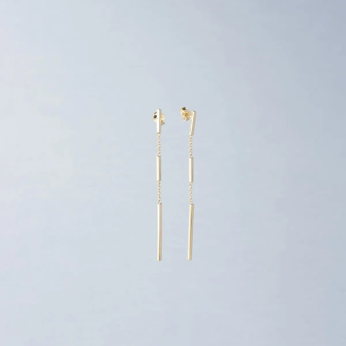 Yellow gold earrings
