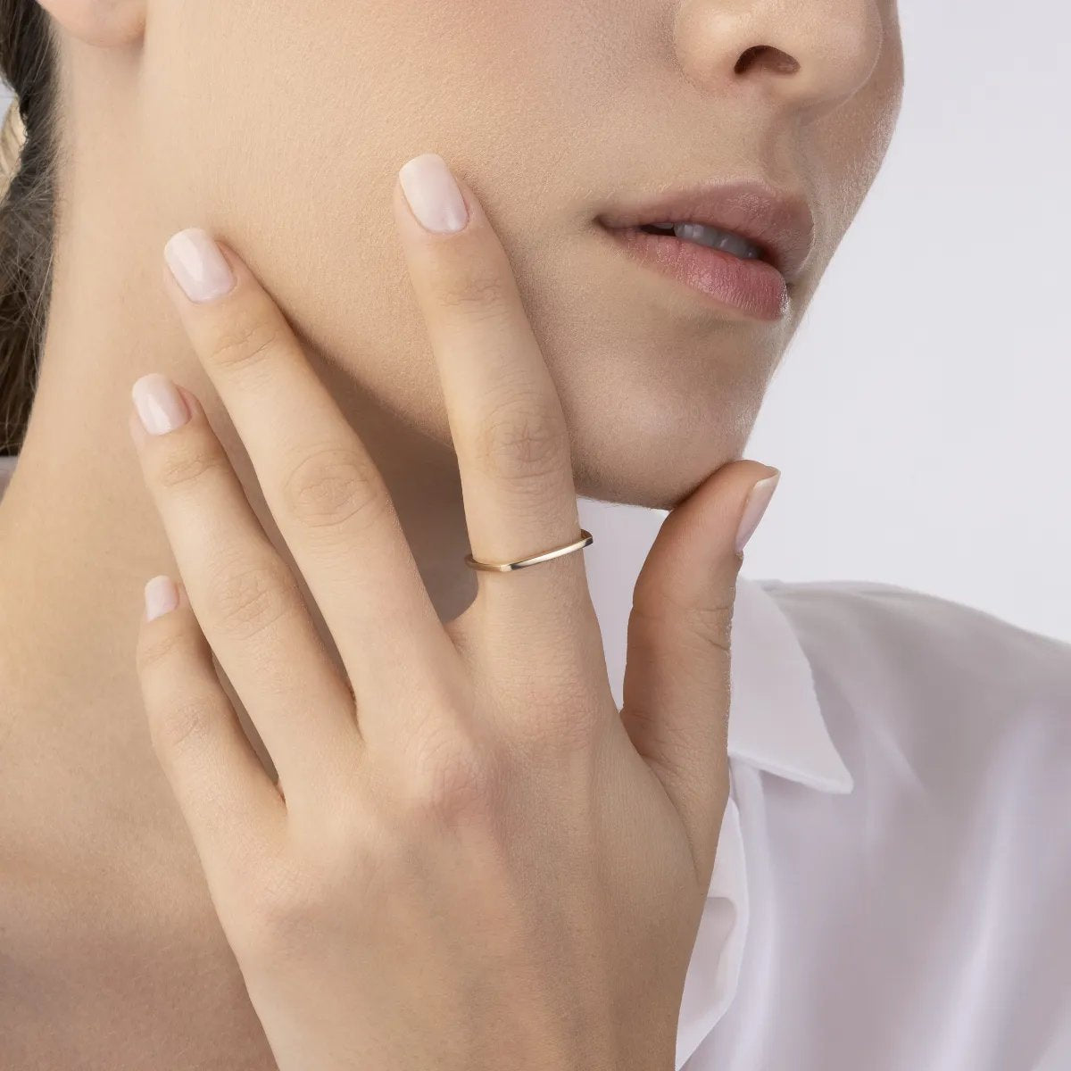 Yellow gold ring