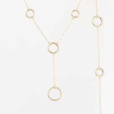 Lightweight yellow gold bracelet and necklace set