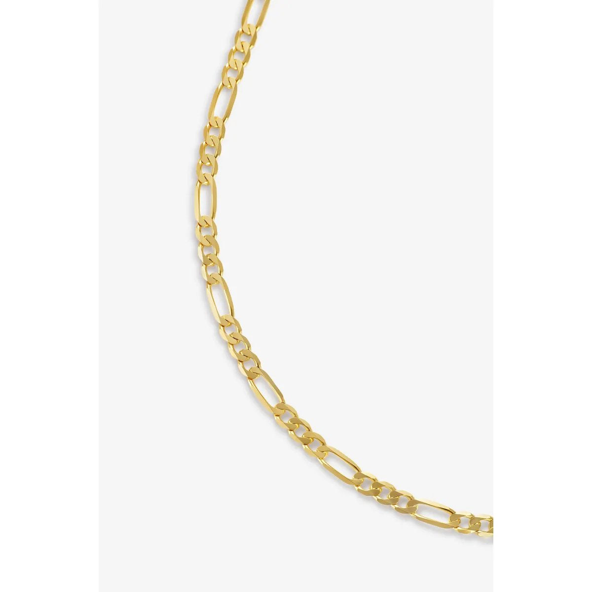 Flat Figaro - Polished Gold Chain